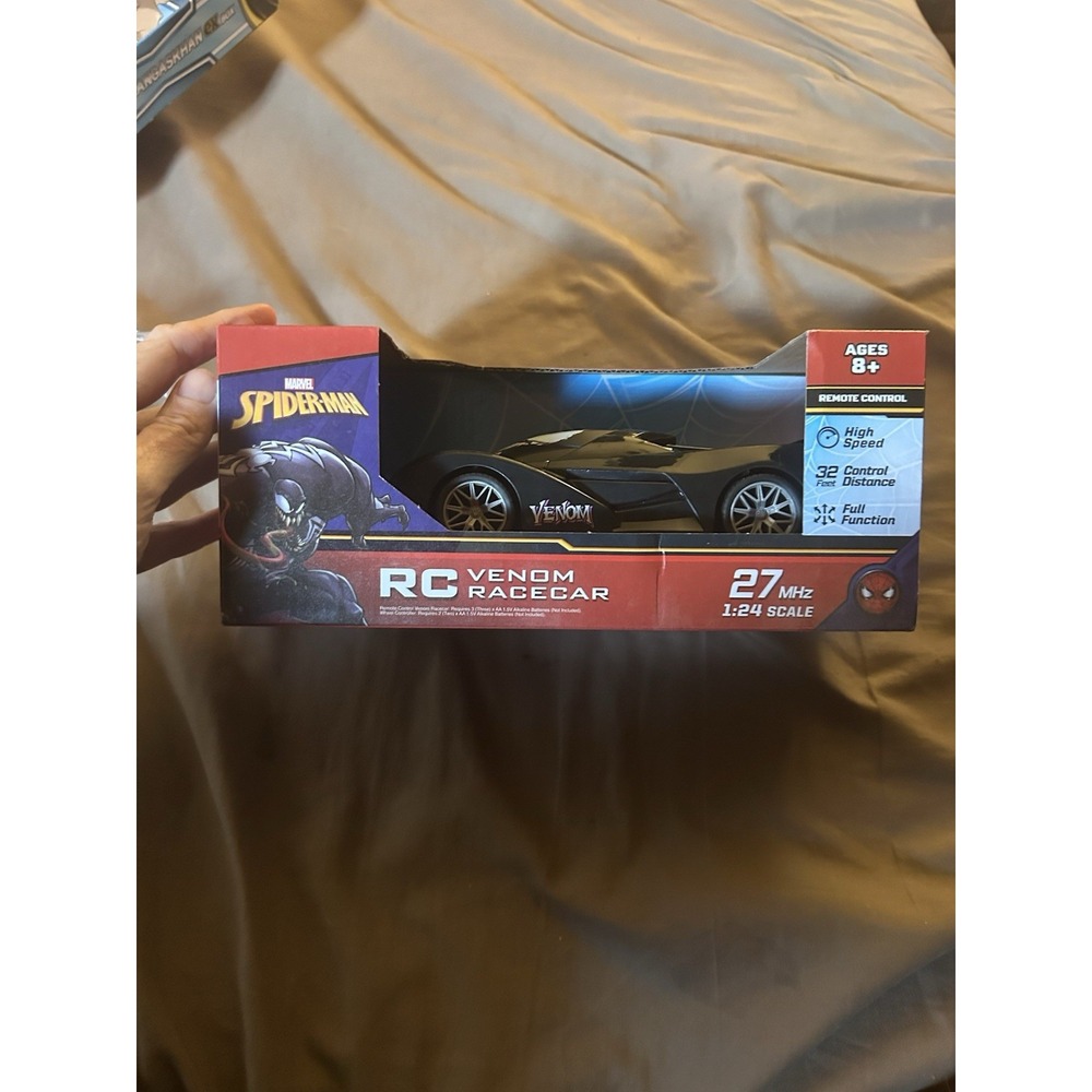 Marvel Venom RC Race Car 1:24 Scale Jada Toys Spider-Man 27MHz New
